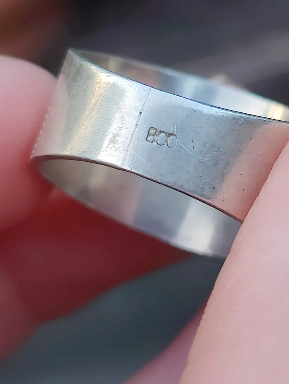 Antique 800 Silver Cameo Ring